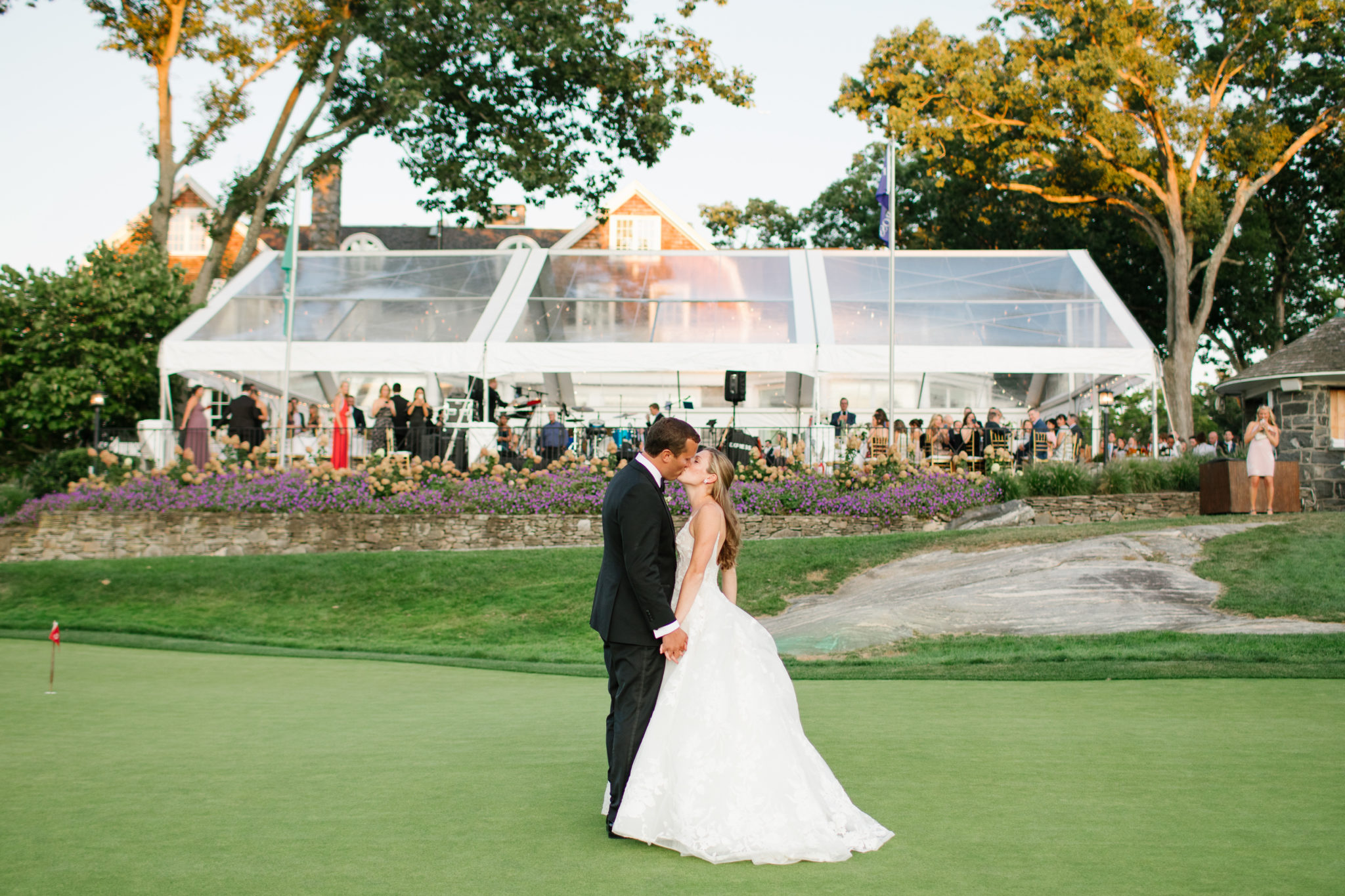 tented wedding reception photographed by Ashley Mac Photographs
